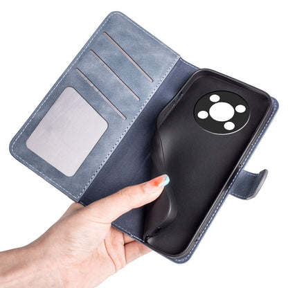 For Honor X30/Magic 4 Lite 5G Color Splicing Design Phone Full-protection Cover PU Leather Stand Wallet Case Shell