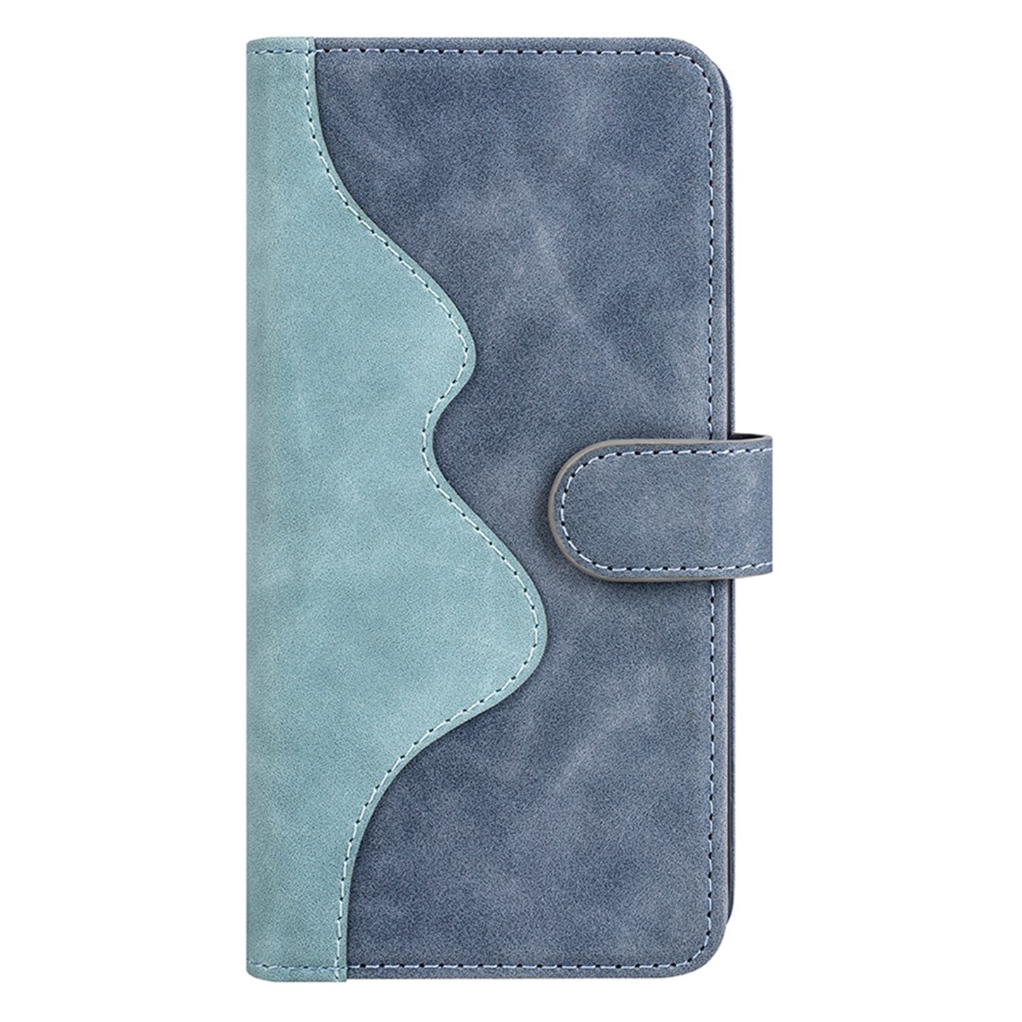 For Honor X30/Magic 4 Lite 5G Color Splicing Design Phone Full-protection Cover PU Leather Stand Wallet Case Shell