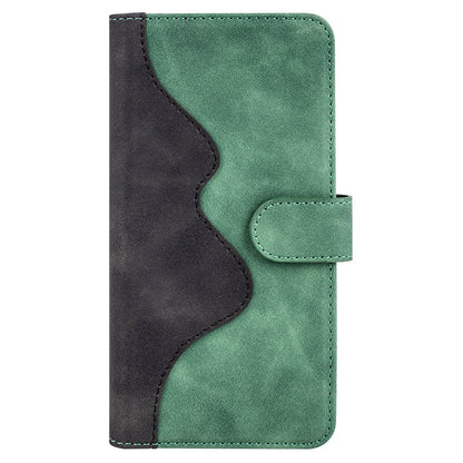 For Honor X30/Magic 4 Lite 5G Color Splicing Design Phone Full-protection Cover PU Leather Stand Wallet Case Shell