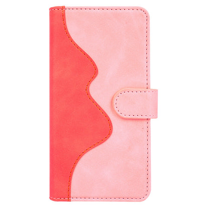 For Honor X30/Magic 4 Lite 5G Color Splicing Design Phone Full-protection Cover PU Leather Stand Wallet Case Shell