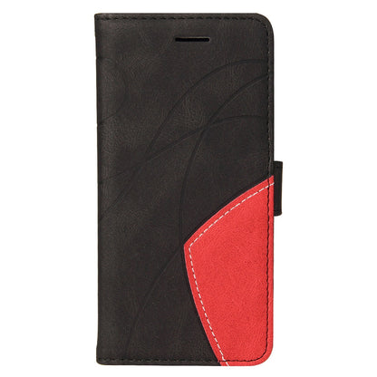 For Huawei nova 9 SE Anti-fall Anti-scratch Dual-color Splicing PU Leather Wallet Function Phone Case Stand Shell with Strap