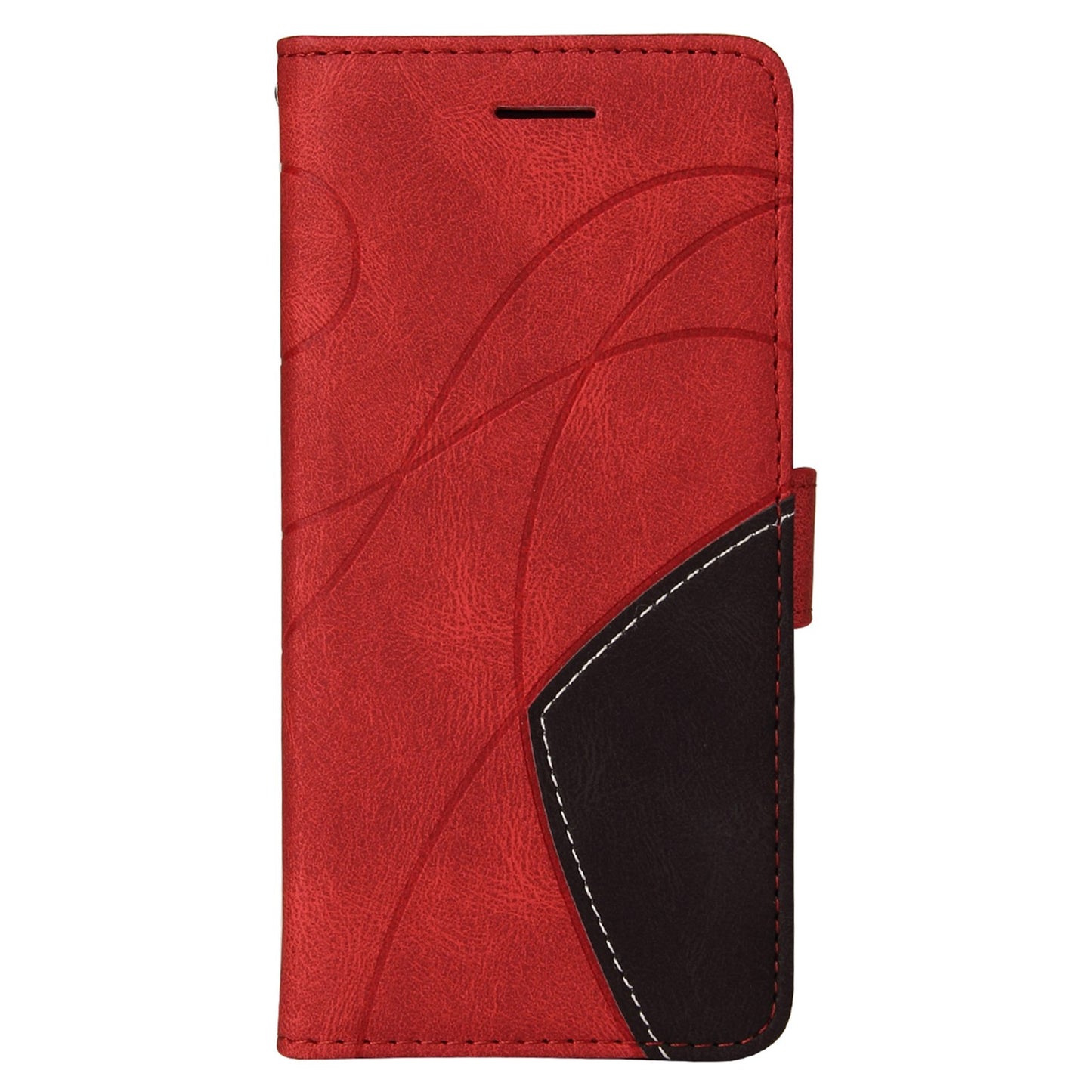 For Huawei nova 9 SE Anti-fall Anti-scratch Dual-color Splicing PU Leather Wallet Function Phone Case Stand Shell with Strap