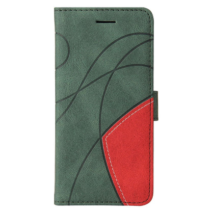 For Huawei nova 9 SE Anti-fall Anti-scratch Dual-color Splicing PU Leather Wallet Function Phone Case Stand Shell with Strap