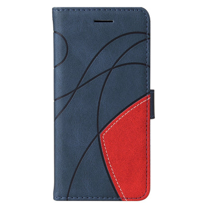 For Huawei nova 9 SE Anti-fall Anti-scratch Dual-color Splicing PU Leather Wallet Function Phone Case Stand Shell with Strap