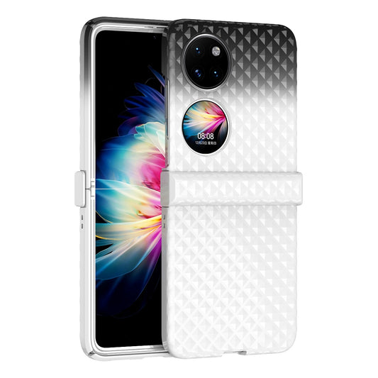 For Huawei P50 Pocket Hinge Protection Hard PC Anti-Fall Case Color Gradient Non-Slip Grip Protective Cover
