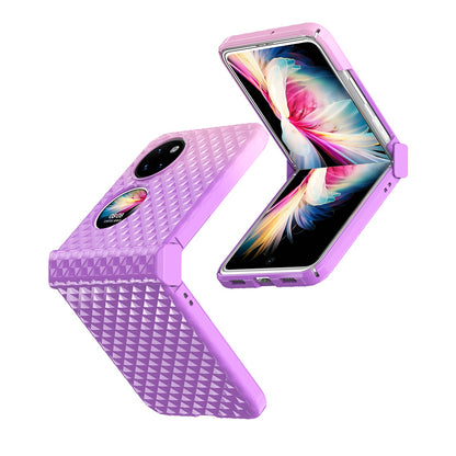 For Huawei P50 Pocket Hinge Protection Hard PC Anti-Fall Case Color Gradient Non-Slip Grip Protective Cover