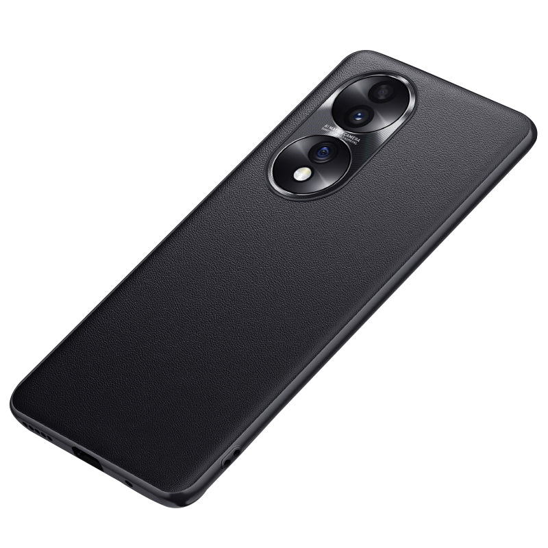 FUKELAI For Honor 70 5G Anti-drop Phone Case PU Leather + TPU + PC Hybrid Shell with Metal Lens Cover