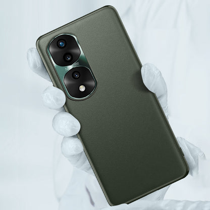 FUKELAI For Honor 70 5G Anti-drop Phone Case PU Leather + TPU + PC Hybrid Shell with Metal Lens Cover