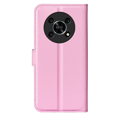 For Honor X30/Magic 4 Lite 5G Litchi Texture Phone Case Foldable Stand PU Leather Wallet Soft Shell Mobile Phone Cover