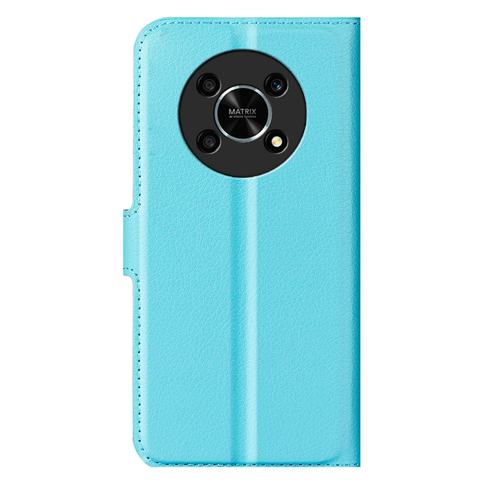 For Honor X30/Magic 4 Lite 5G Litchi Texture Phone Case Foldable Stand PU Leather Wallet Soft Shell Mobile Phone Cover