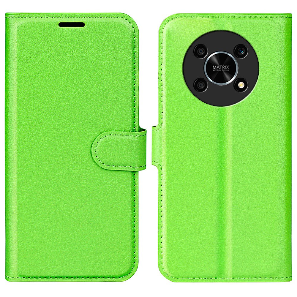 For Honor X30/Magic 4 Lite 5G Litchi Texture Phone Case Foldable Stand PU Leather Wallet Soft Shell Mobile Phone Cover