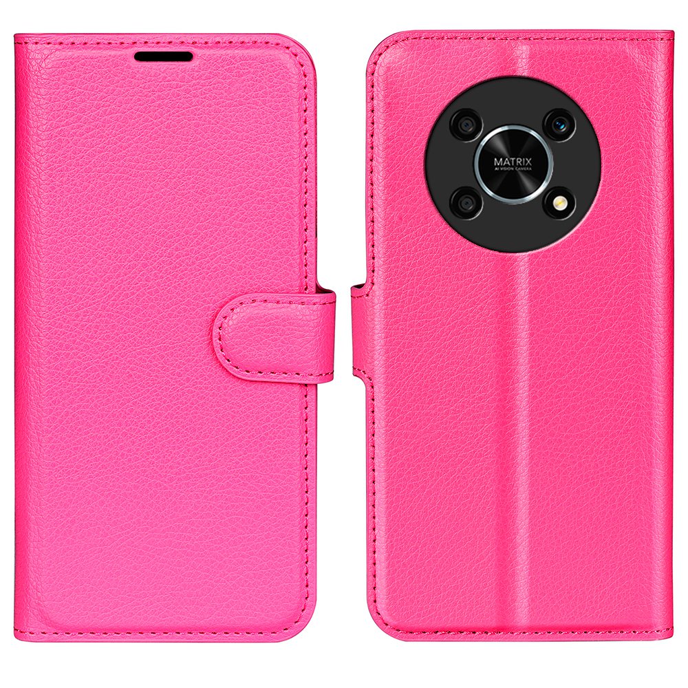 For Honor X30/Magic 4 Lite 5G Litchi Texture Phone Case Foldable Stand PU Leather Wallet Soft Shell Mobile Phone Cover