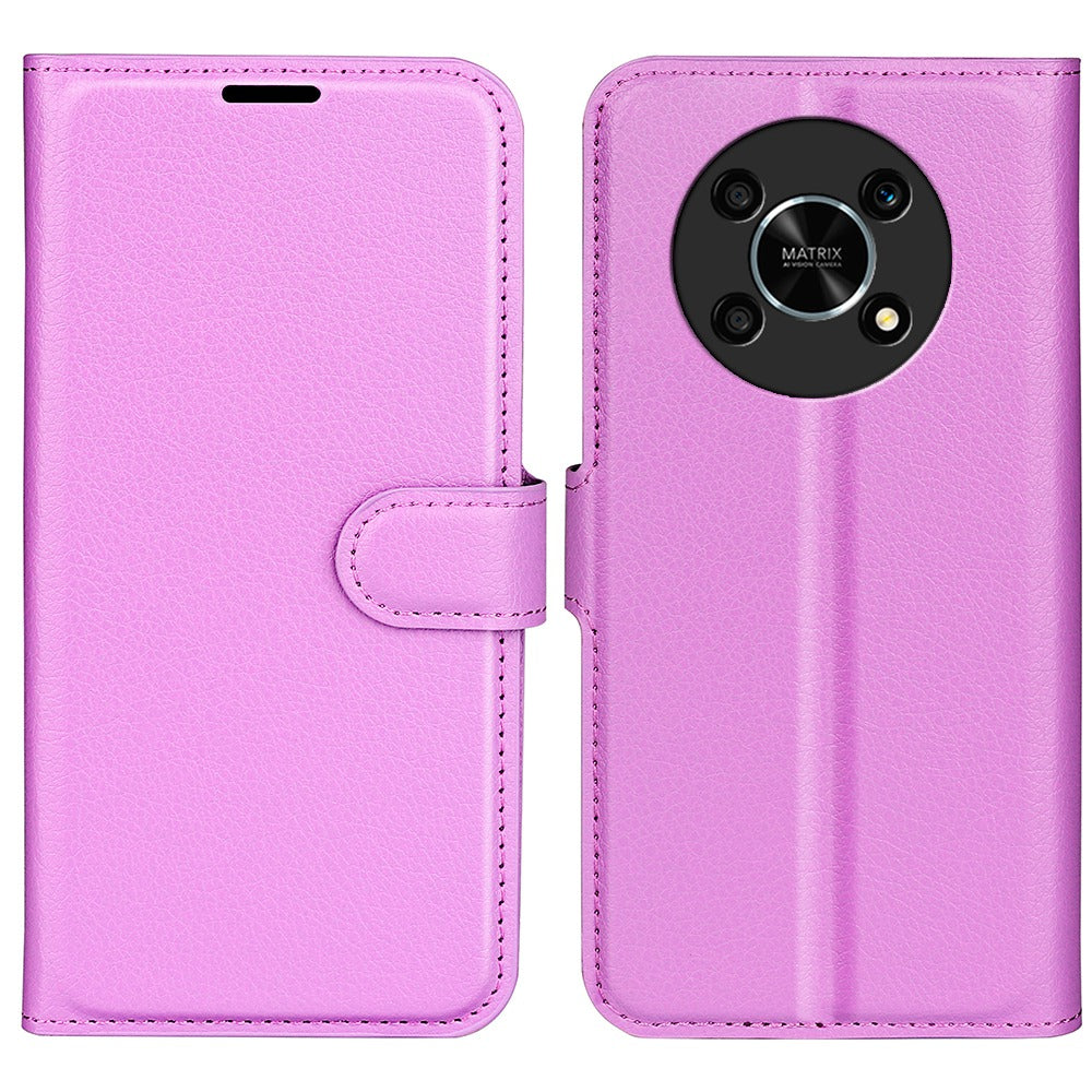 For Honor X30/Magic 4 Lite 5G Litchi Texture Phone Case Foldable Stand PU Leather Wallet Soft Shell Mobile Phone Cover