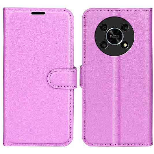 For Honor X30/Magic 4 Lite 5G Litchi Texture Phone Case Foldable Stand PU Leather Wallet Soft Shell Mobile Phone Cover