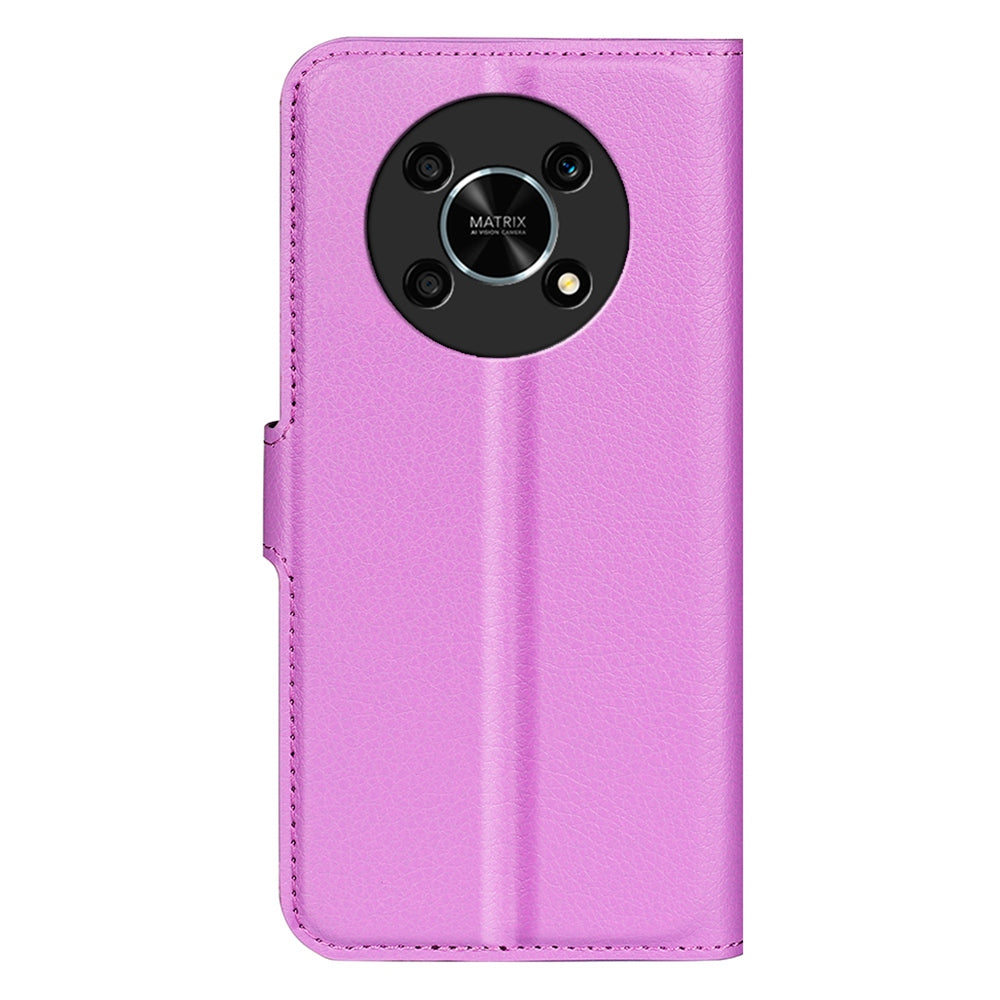 For Honor X30/Magic 4 Lite 5G Litchi Texture Phone Case Foldable Stand PU Leather Wallet Soft Shell Mobile Phone Cover