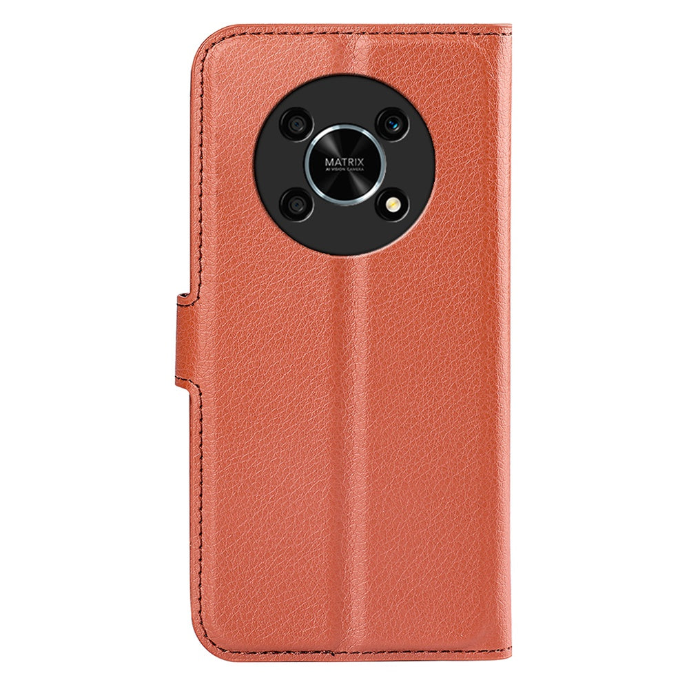 For Honor X30/Magic 4 Lite 5G Litchi Texture Phone Case Foldable Stand PU Leather Wallet Soft Shell Mobile Phone Cover