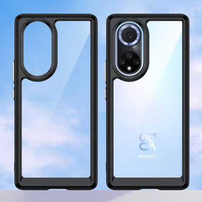 For Huawei nova 9 Pro/Honor 50 Pro Transparent Back Case Hybrid Acrylic + TPU Shockproof Cell Phone Protector with Independent Buttons