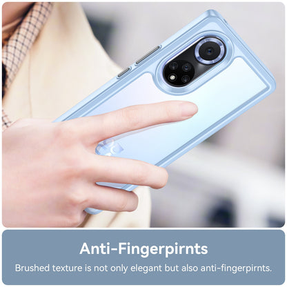 For Huawei nova 9 Pro/Honor 50 Pro Transparent Back Case Hybrid Acrylic + TPU Shockproof Cell Phone Protector with Independent Buttons