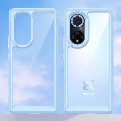 For Huawei nova 9 Pro/Honor 50 Pro Transparent Back Case Hybrid Acrylic + TPU Shockproof Cell Phone Protector with Independent Buttons