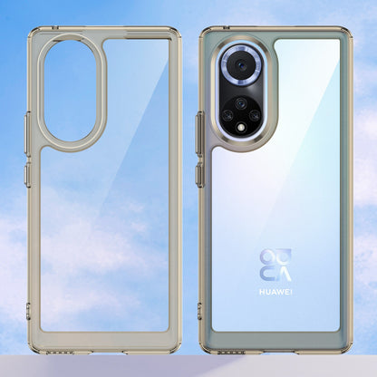 For Huawei nova 9 Pro/Honor 50 Pro Transparent Back Case Hybrid Acrylic + TPU Shockproof Cell Phone Protector with Independent Buttons