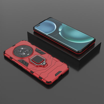 For Honor Magic4 Pro Wear-resistant TPU+PC Phone Case Military Grade Armor Ring Holder Kickstand Back Shell