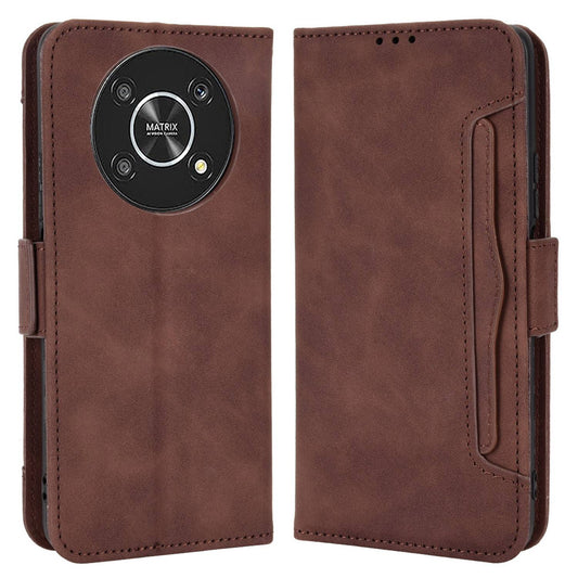 For Honor X9 4G/5G/Magic4 Lite 4G/5G/X30 5G PU Leather Flip Stand Case Magnetic Closure Multi-Card Slot Holder Wallet Cover