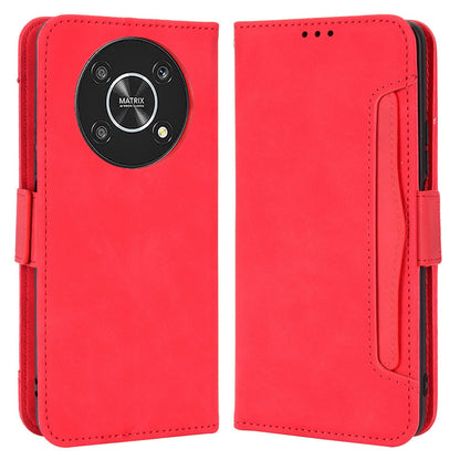 For Honor X9 4G/5G/Magic4 Lite 4G/5G/X30 5G PU Leather Flip Stand Case Magnetic Closure Multi-Card Slot Holder Wallet Cover