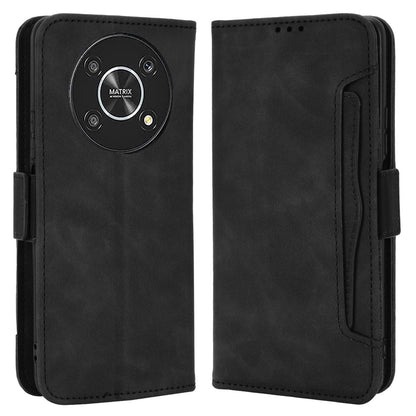 For Honor X9 4G/5G/Magic4 Lite 4G/5G/X30 5G PU Leather Flip Stand Case Magnetic Closure Multi-Card Slot Holder Wallet Cover