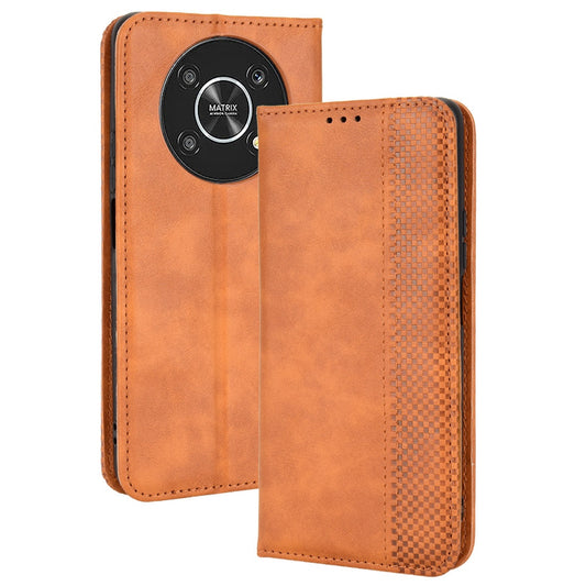 For Honor X9 4G/5G/Magic4 Lite 4G/5G/X30 5G Retro Series Wallet Case PU Leather Magnetic Auto Closing Stand Flip Folio Phone Cover