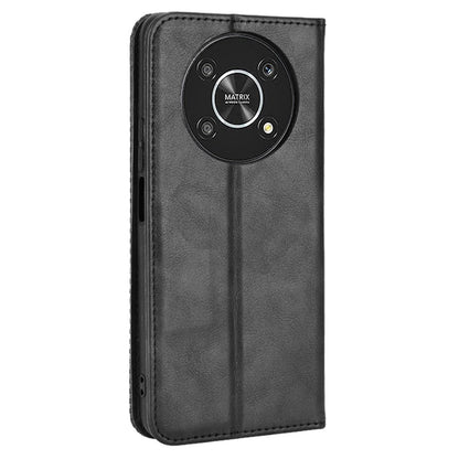 For Honor X9 4G/5G/Magic4 Lite 4G/5G/X30 5G Retro Series Wallet Case PU Leather Magnetic Auto Closing Stand Flip Folio Phone Cover