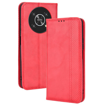 For Honor X9 4G/5G/Magic4 Lite 4G/5G/X30 5G Retro Series Wallet Case PU Leather Magnetic Auto Closing Stand Flip Folio Phone Cover