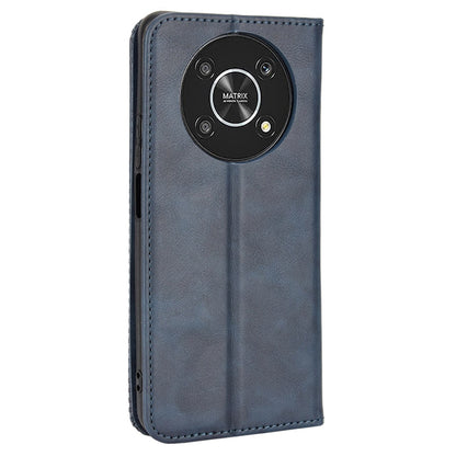For Honor X9 4G/5G/Magic4 Lite 4G/5G/X30 5G Retro Series Wallet Case PU Leather Magnetic Auto Closing Stand Flip Folio Phone Cover