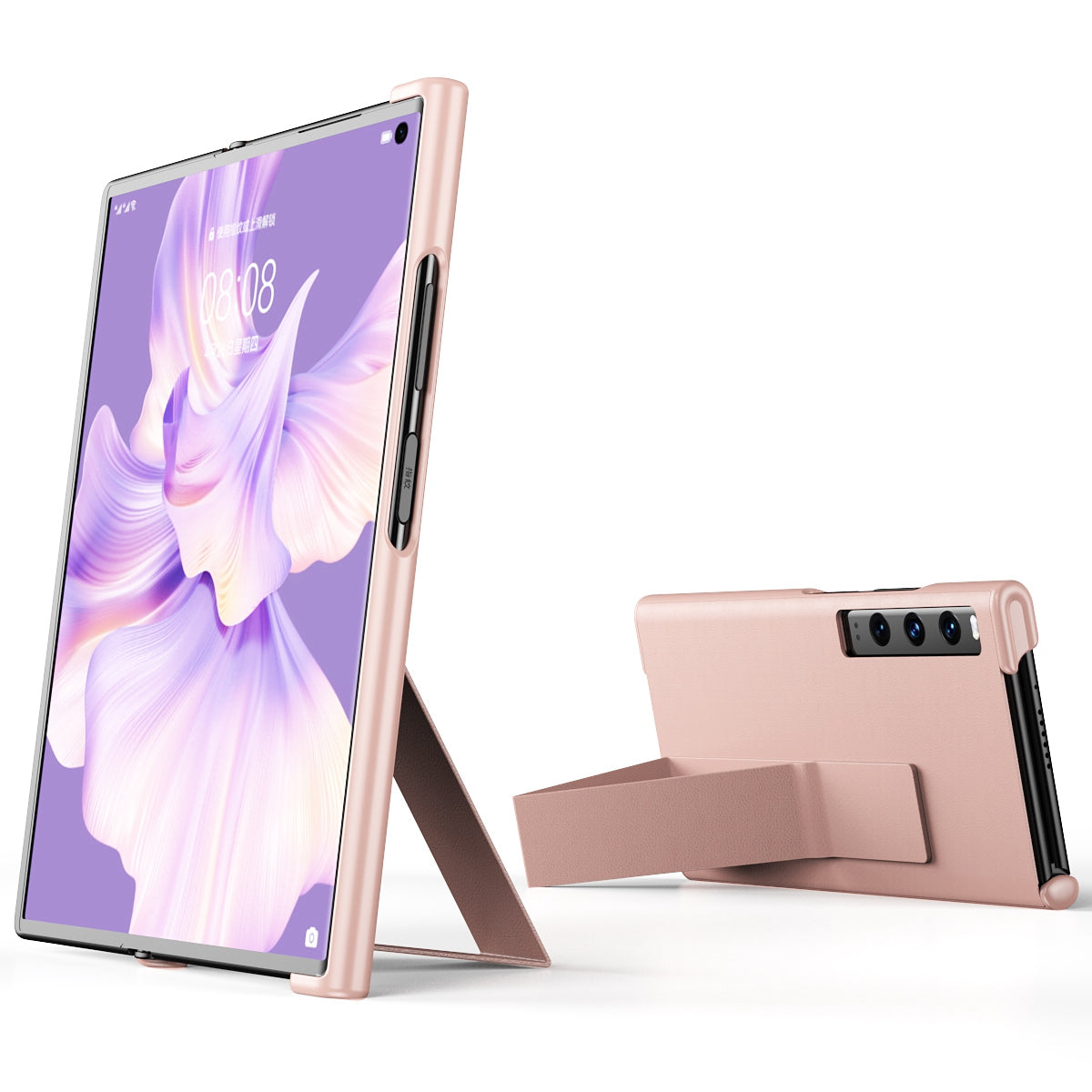 For Huawei Mate Xs 2 PU Leather Case Stand Anti-Scratch Shockproof Kickstand Protective Cover