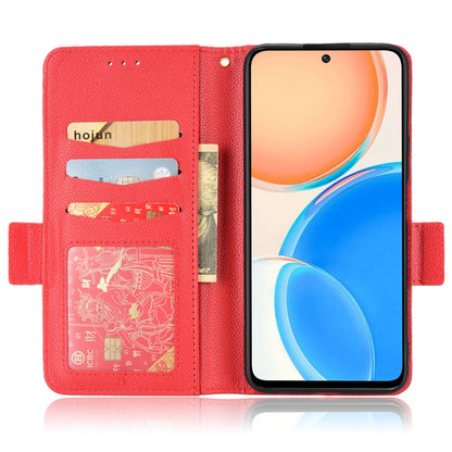 For Honor X8/X30i Litchi Texture Magnetic Folio Flip Protective Case Leather Stand Wallet Cell Phone Shell