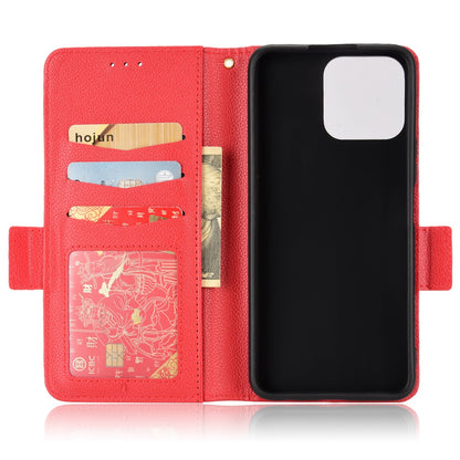 For Honor X8/X30i Litchi Texture Magnetic Folio Flip Protective Case Leather Stand Wallet Cell Phone Shell