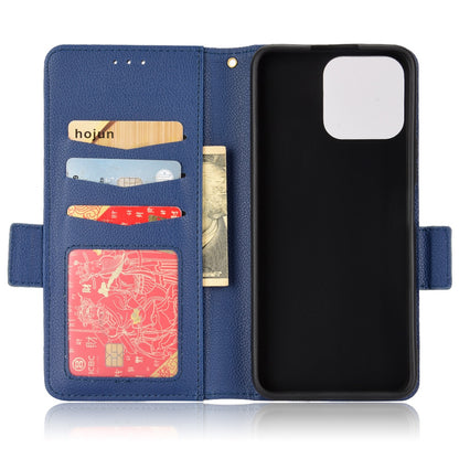 For Honor X8/X30i Litchi Texture Magnetic Folio Flip Protective Case Leather Stand Wallet Cell Phone Shell