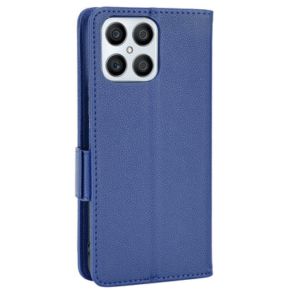 For Honor X8/X30i Litchi Texture Magnetic Folio Flip Protective Case Leather Stand Wallet Cell Phone Shell