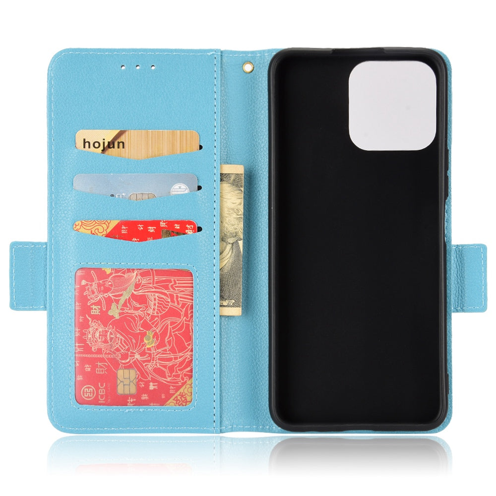 For Honor X8/X30i Litchi Texture Magnetic Folio Flip Protective Case Leather Stand Wallet Cell Phone Shell
