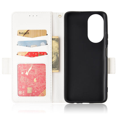 For Honor X7 Litchi Texture Magnetic Closure Wear-resistant Drop-proof Case Leather Stand Wallet Style Cell Phone Shell