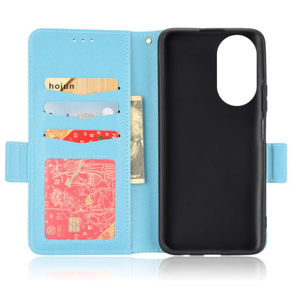 For Honor X7 Litchi Texture Magnetic Closure Wear-resistant Drop-proof Case Leather Stand Wallet Style Cell Phone Shell
