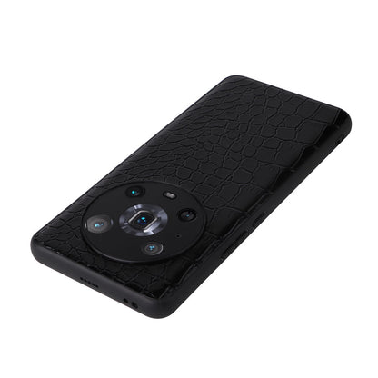 For Honor Magic4 Pro Anti-scratch Phone Case Textured PU Leather Coated TPU +PC Hybrid Protective Cover