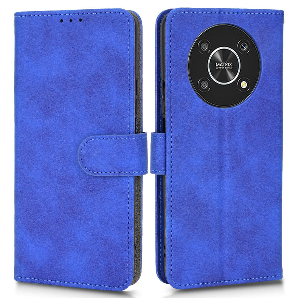 For Honor X9 5G/X30/Magic4 Lite 5G PU Leather Stand Flip Cover Skin-touch Feeling Shockproof TPU Inner Shell Wallet Phone Case