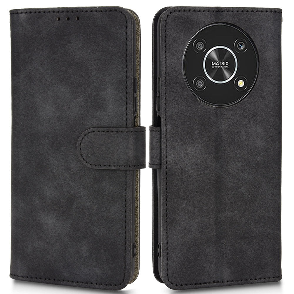 For Honor X9 5G/X30/Magic4 Lite 5G PU Leather Stand Flip Cover Skin-touch Feeling Shockproof TPU Inner Shell Wallet Phone Case
