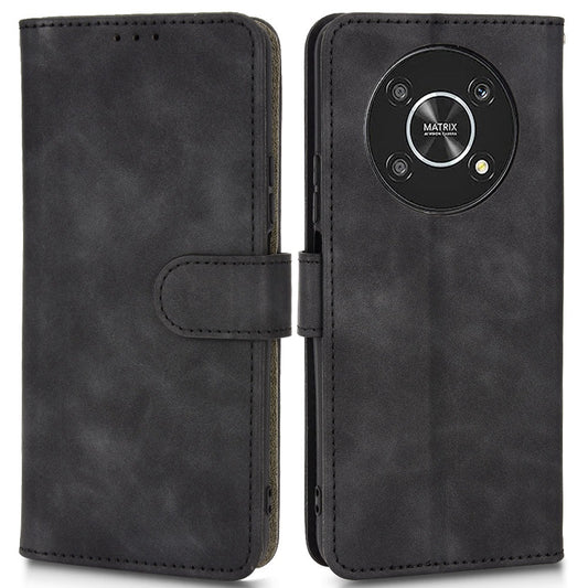 For Honor X9 5G/X30/Magic4 Lite 5G PU Leather Stand Flip Cover Skin-touch Feeling Shockproof TPU Inner Shell Wallet Phone Case