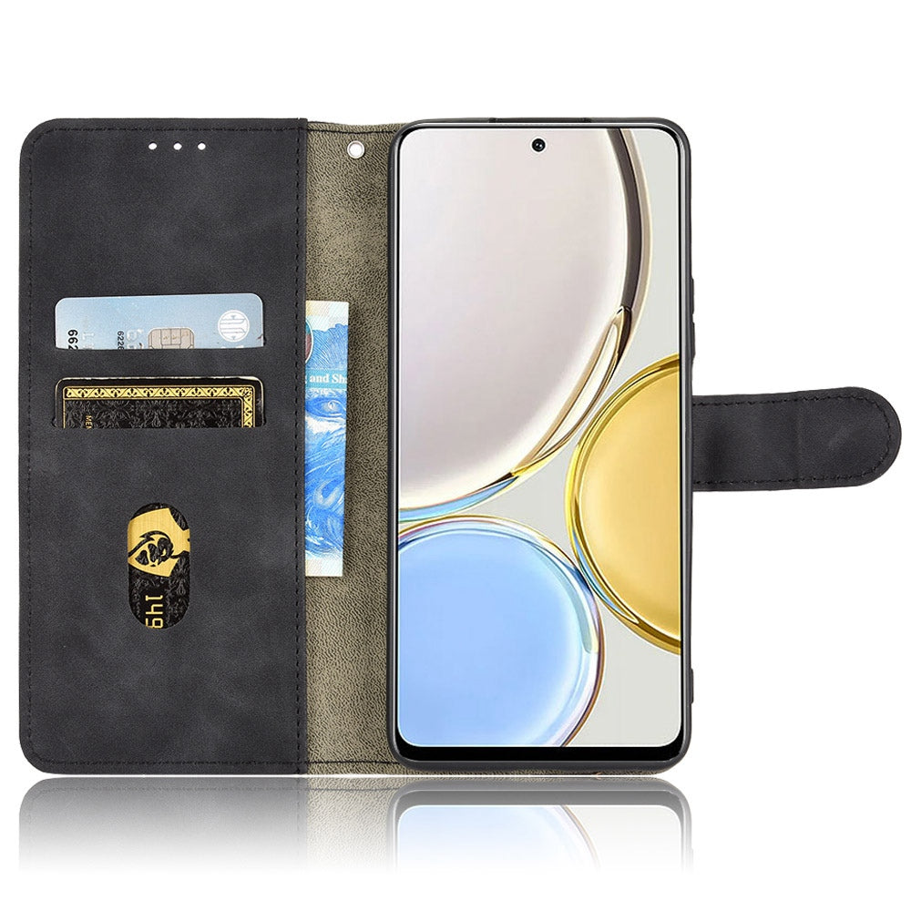 For Honor X9 5G/X30/Magic4 Lite 5G PU Leather Stand Flip Cover Skin-touch Feeling Shockproof TPU Inner Shell Wallet Phone Case