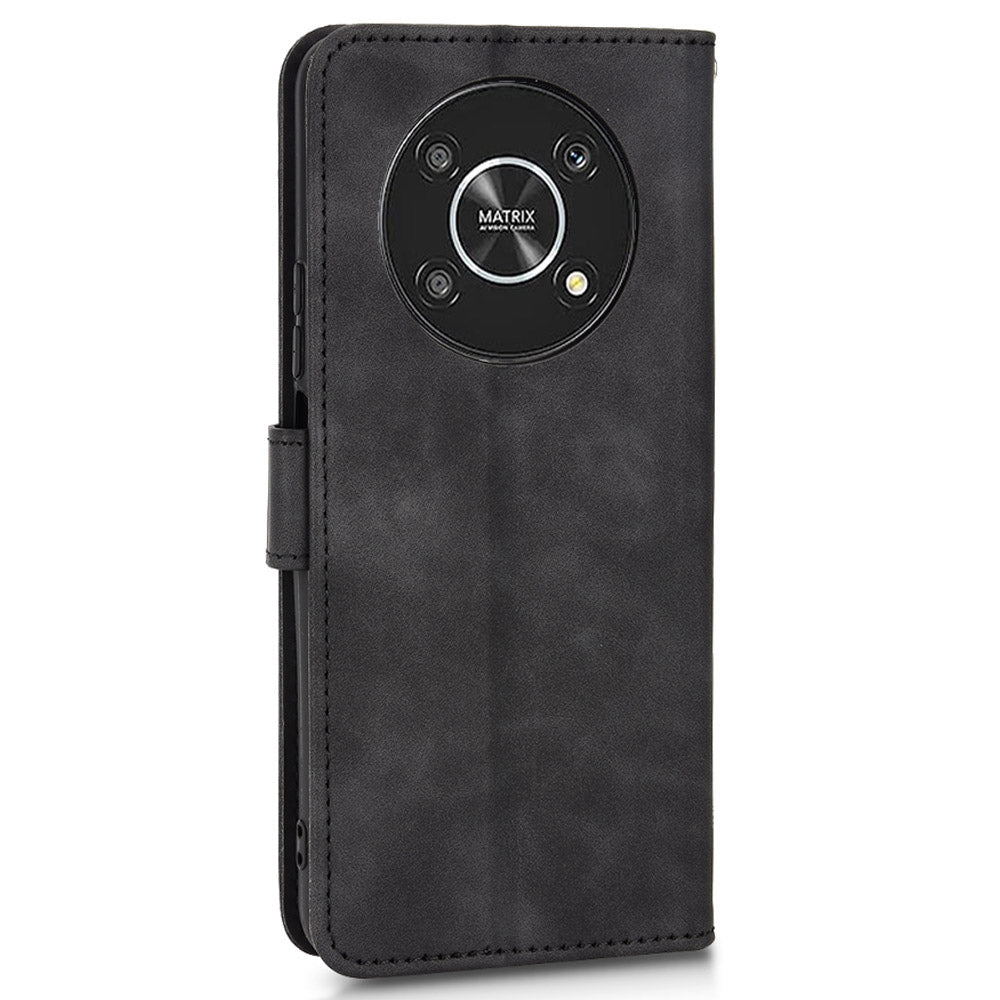 For Honor X9 5G/X30/Magic4 Lite 5G PU Leather Stand Flip Cover Skin-touch Feeling Shockproof TPU Inner Shell Wallet Phone Case