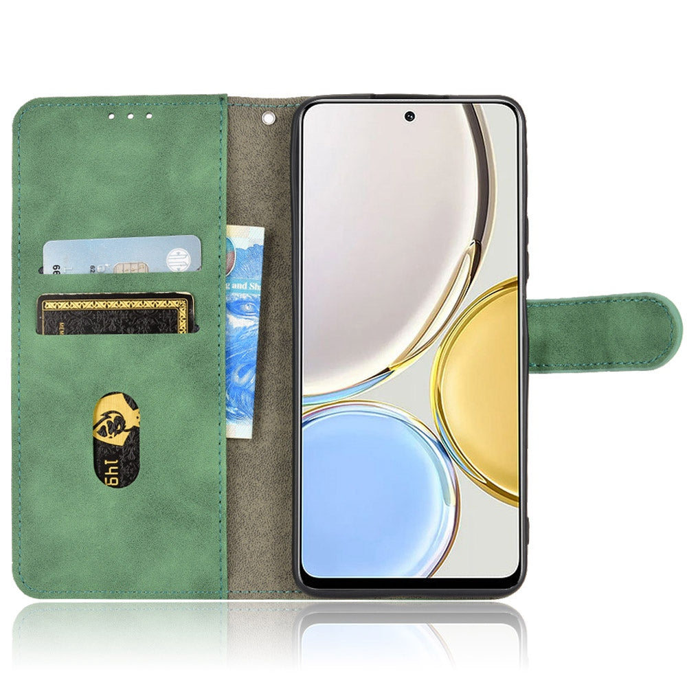 For Honor X9 5G/X30/Magic4 Lite 5G PU Leather Stand Flip Cover Skin-touch Feeling Shockproof TPU Inner Shell Wallet Phone Case