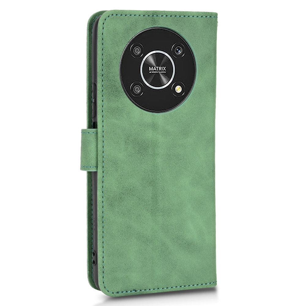 For Honor X9 5G/X30/Magic4 Lite 5G PU Leather Stand Flip Cover Skin-touch Feeling Shockproof TPU Inner Shell Wallet Phone Case