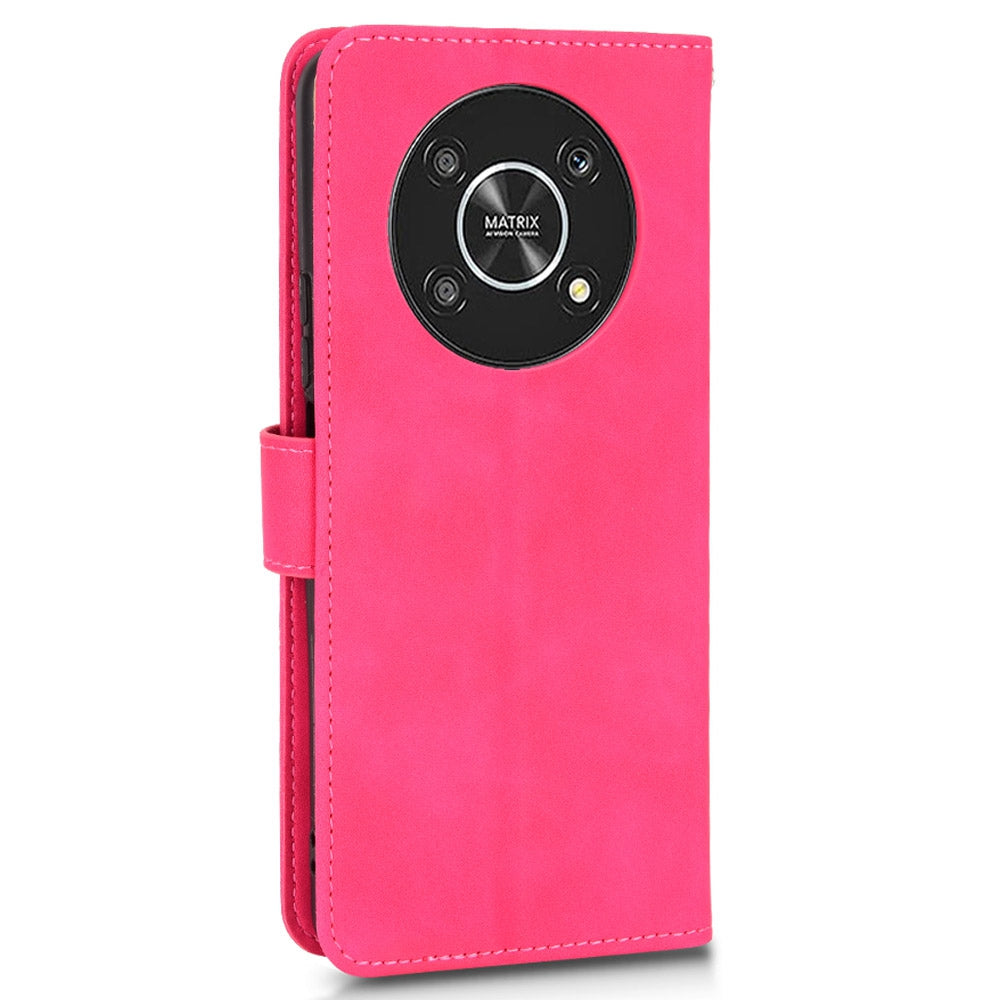 For Honor X9 5G/X30/Magic4 Lite 5G PU Leather Stand Flip Cover Skin-touch Feeling Shockproof TPU Inner Shell Wallet Phone Case