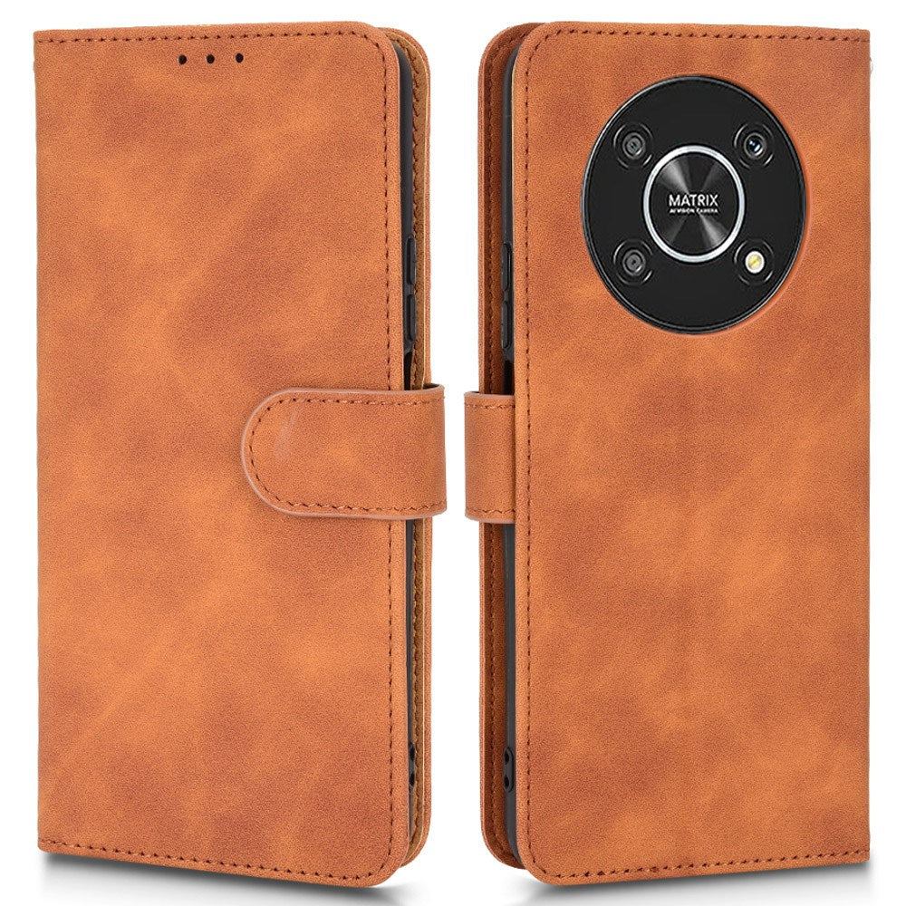 For Honor X9 5G/X30/Magic4 Lite 5G PU Leather Stand Flip Cover Skin-touch Feeling Shockproof TPU Inner Shell Wallet Phone Case